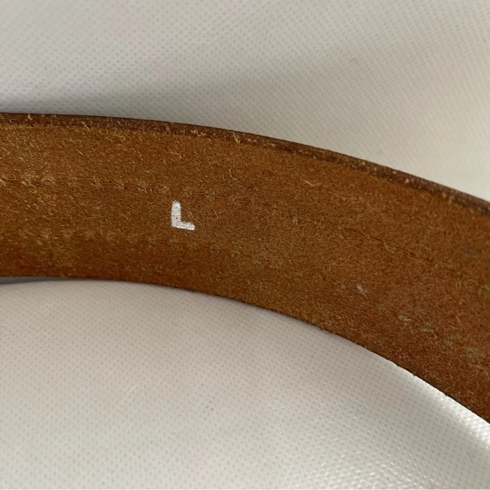 Vintage Hipwear Wide Tan Leather Belt